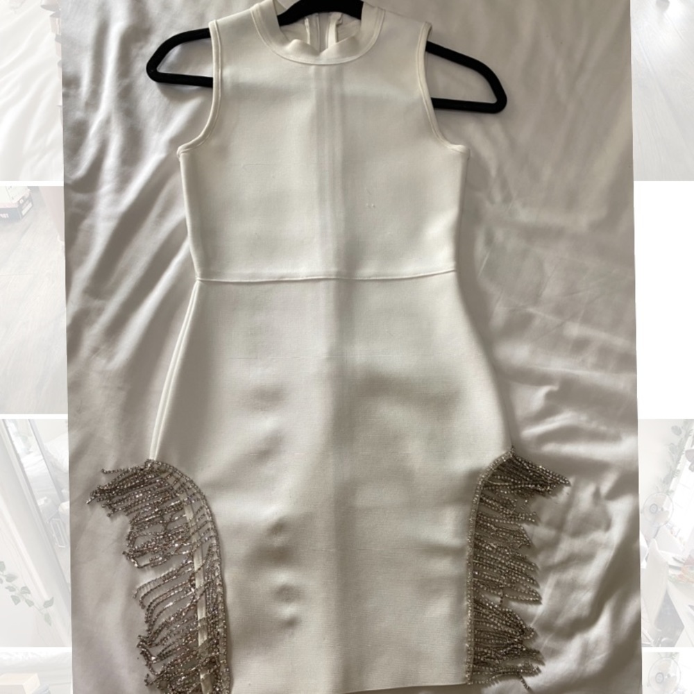 White fancy jewel dress